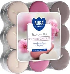 Aura čajová vonná svíčka SPA garden