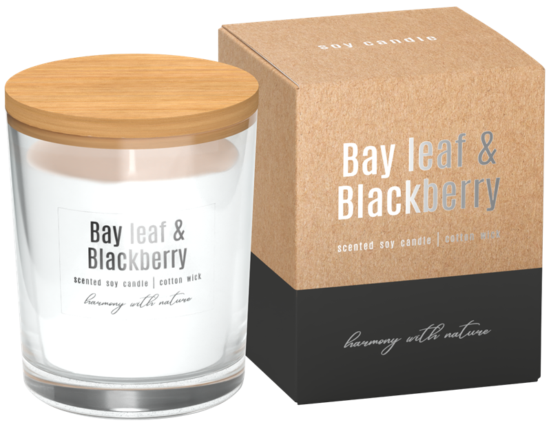Sojová vonná svíčka Bay leaf - Blackberry